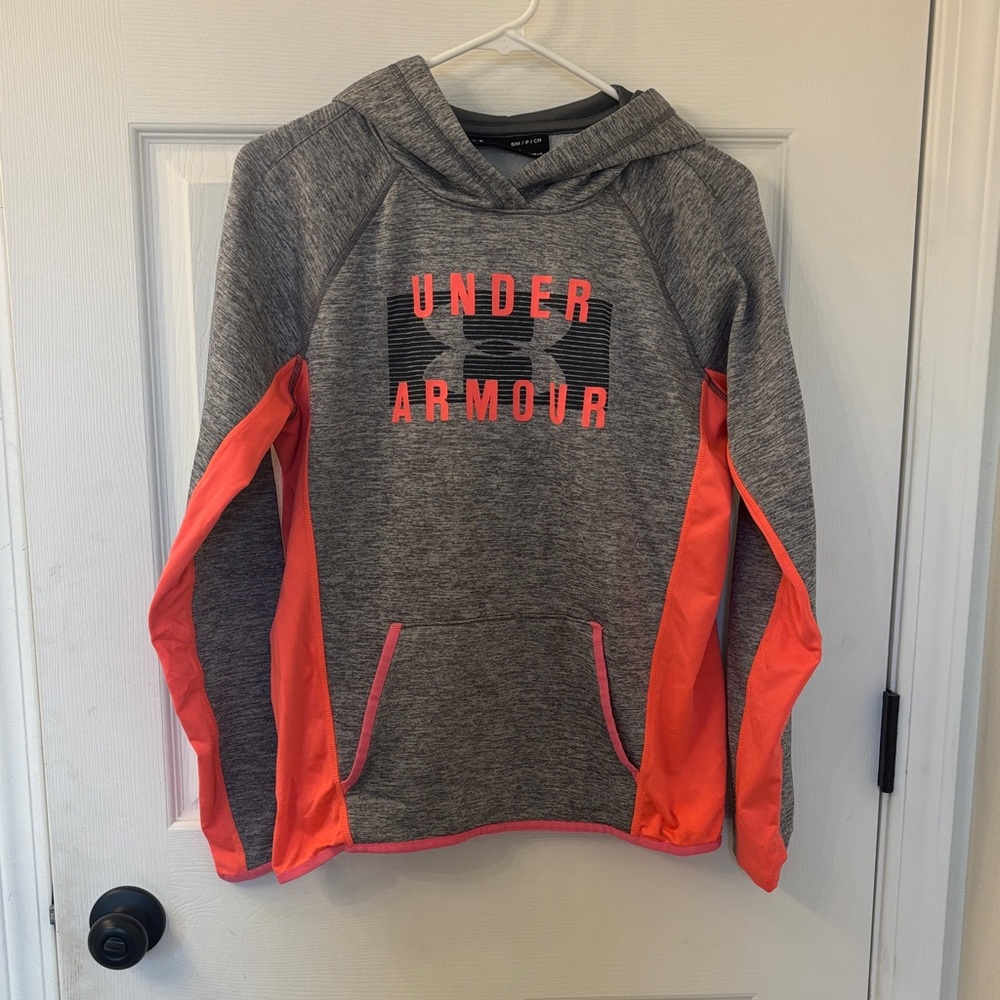 Under Armour Gray and Pink Hoodie